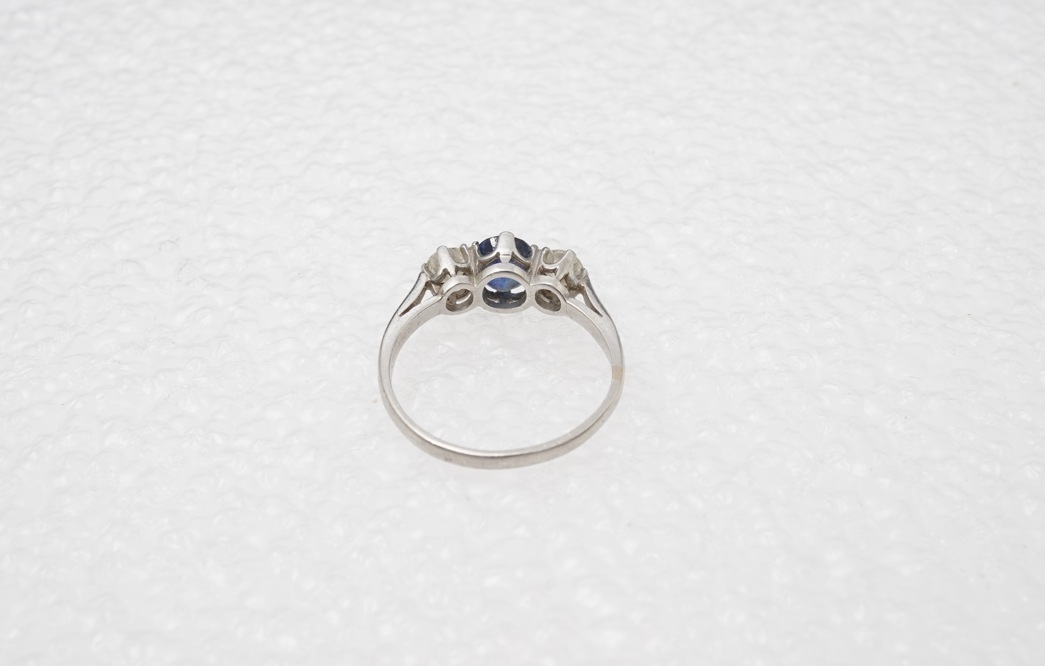 A sapphire and diamond ring